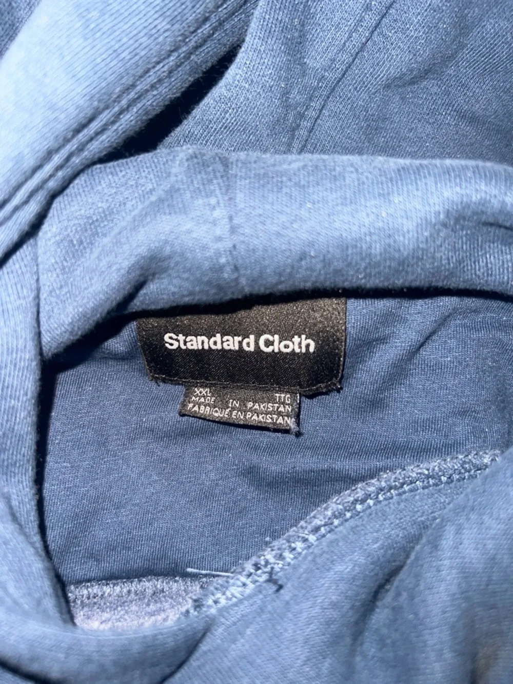 Classic Navy Pullover Hoodie - Picture 2 of 3